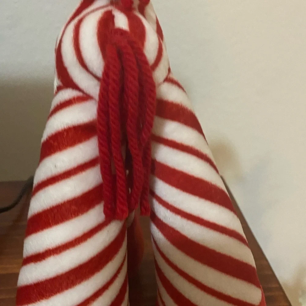 VTG Rare Bestever Funny Feet Peppermint Candy Cane Weighted Christmas 14”Pony